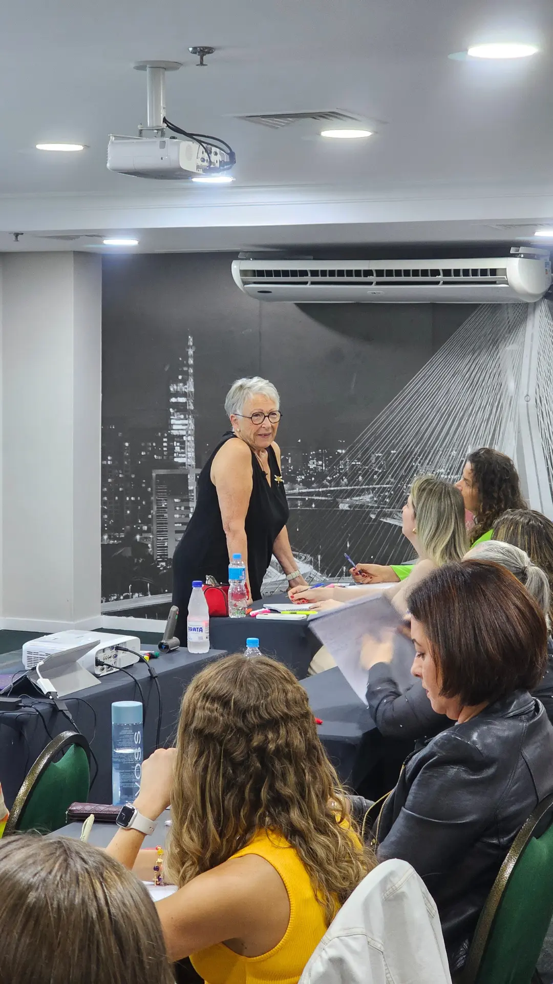 Josie Kromer conduzindo o módulo presencial